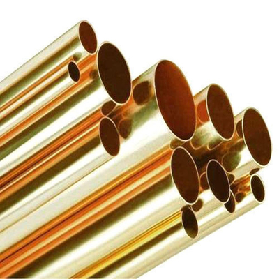 C11000 C12000 99.9% कॉपर ब्रास ट्यूब राउंड 0.1-8.0mm 0.03-2.5mm