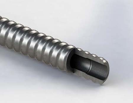 T40 सेल्फ ड्रिलिंग खोखले एंकर बार 40mm 3m 4m 40Cr 660KN